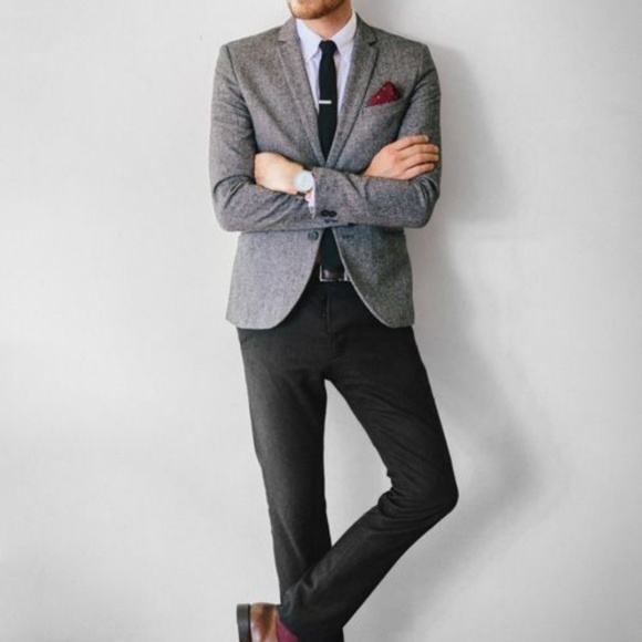 gray blazer men